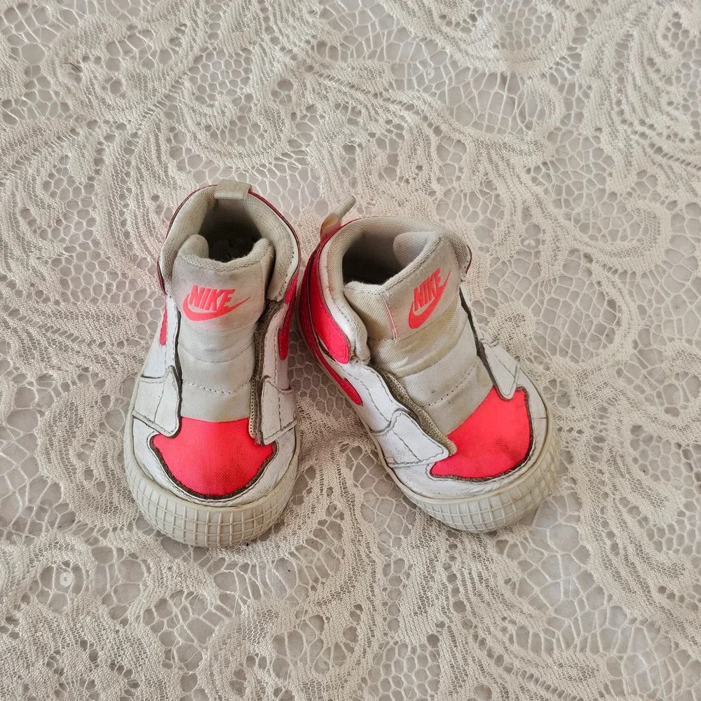 Rare vintage nike Air Jordan 1 Crib Toddler Baby High‎ Top Shoes White Pink